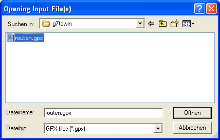 G7ToWin: File - Open