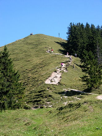 Die Baumgartenschneid von Westen her gesehen