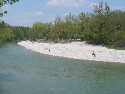 Die Isar bei Ismaning