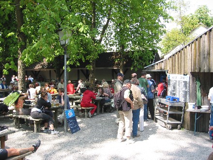 Biergarten Mühlenpark in Garching