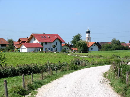 Blick zurück auf Haunshofen