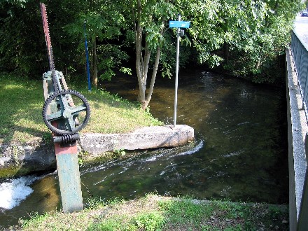 Würm (unten) und Würmkanal (oben)