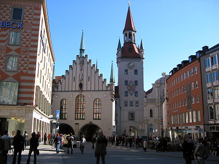 Das alte Rathaus am Marienplatz