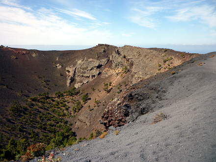 Krater des Volcan de San Antonio