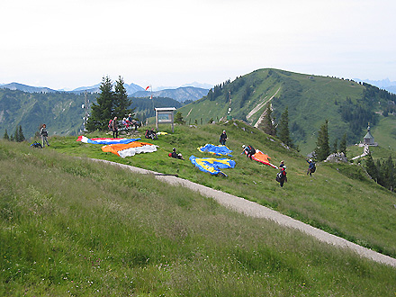 Gleitschirmstartplatz am Wallberg